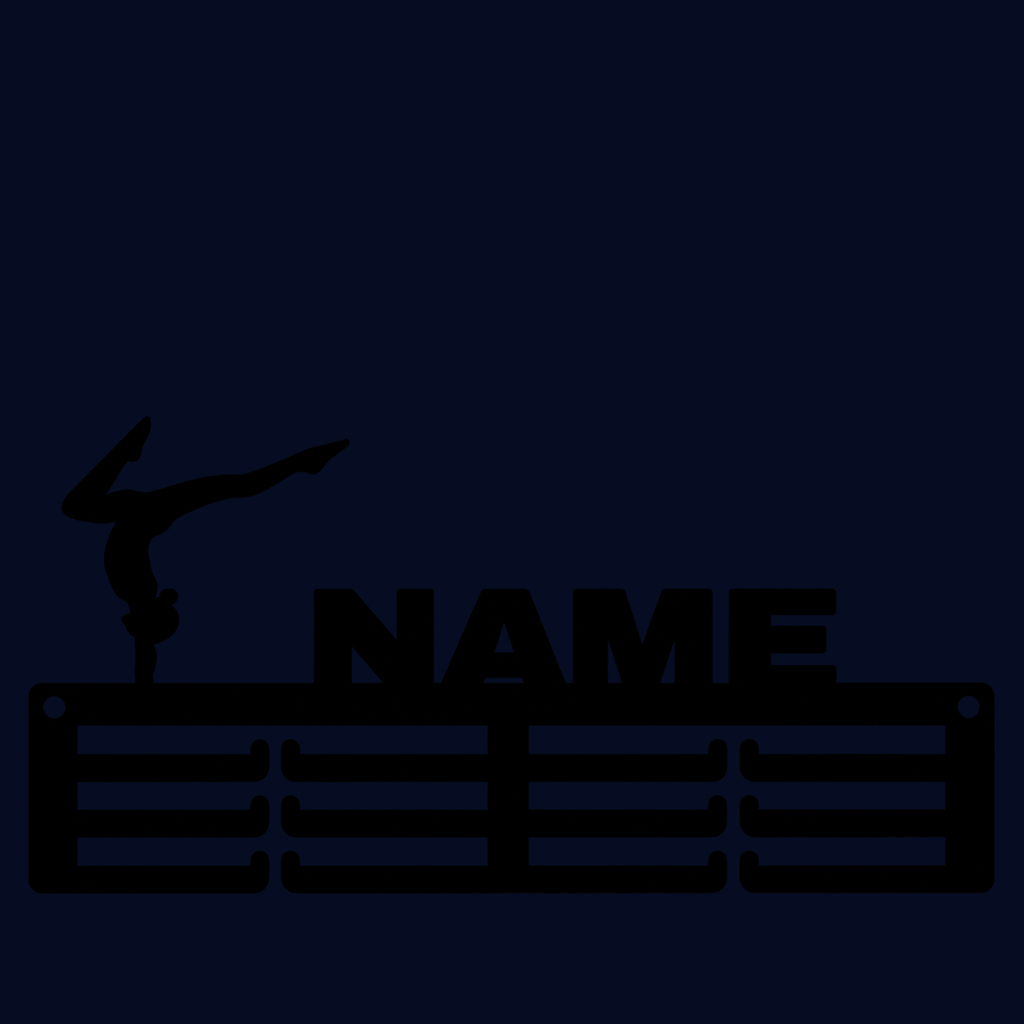 Personalised Gymnastics Medal Hanger