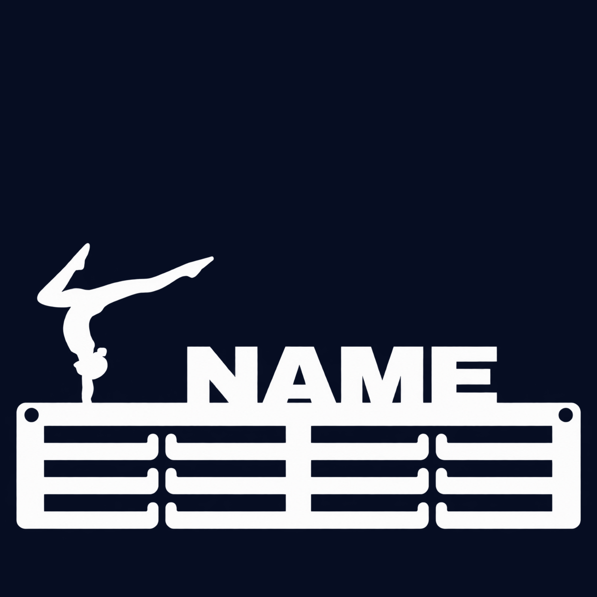 Personalised Gymnastics Medal Hanger