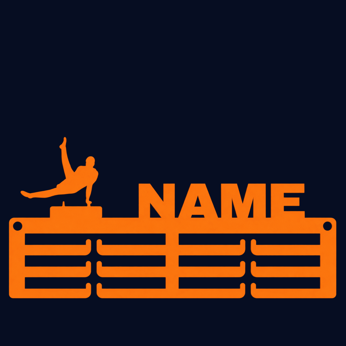Personalised Gymnastics Medal Hanger