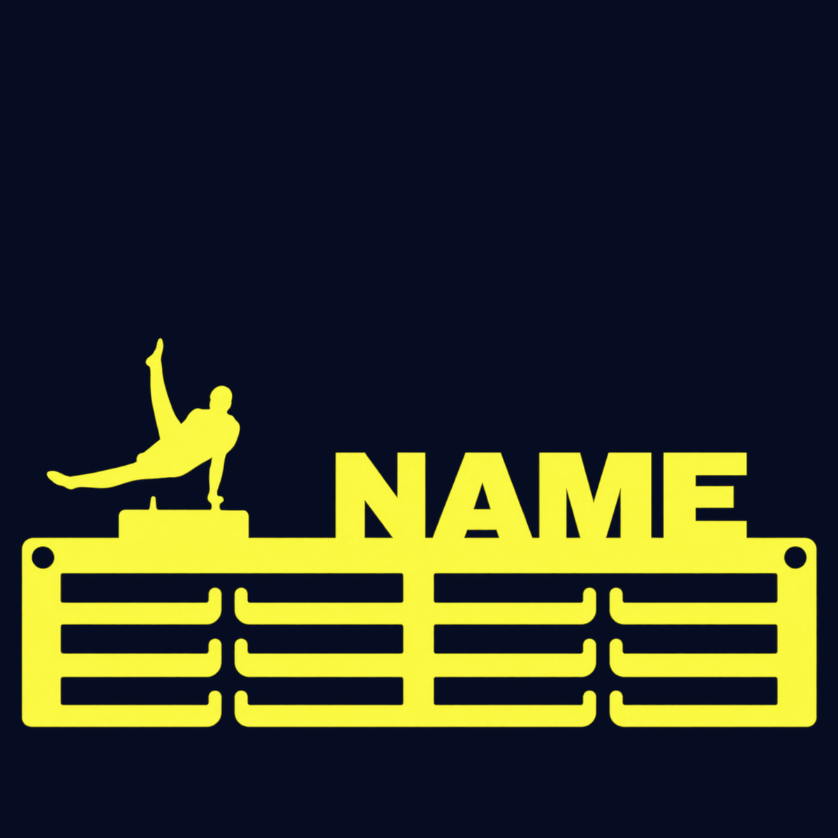 Personalised Gymnastics Medal Hanger