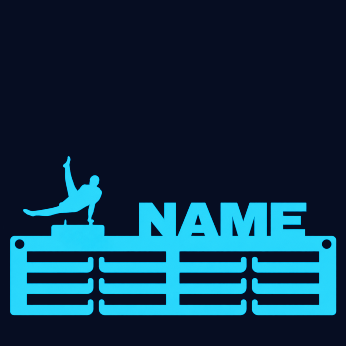 Personalised Gymnastics Medal Hanger