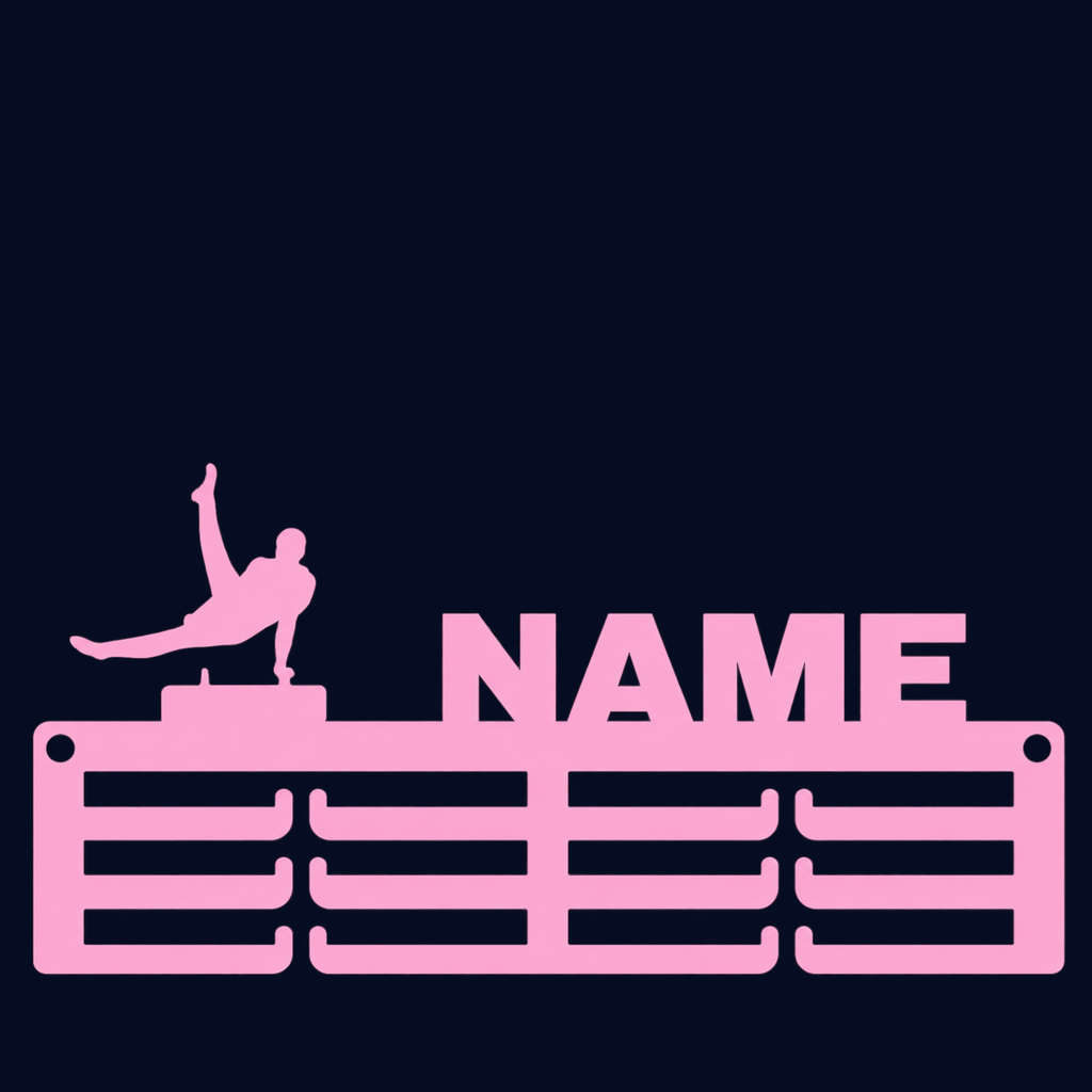 Personalised Gymnastics Medal Hanger