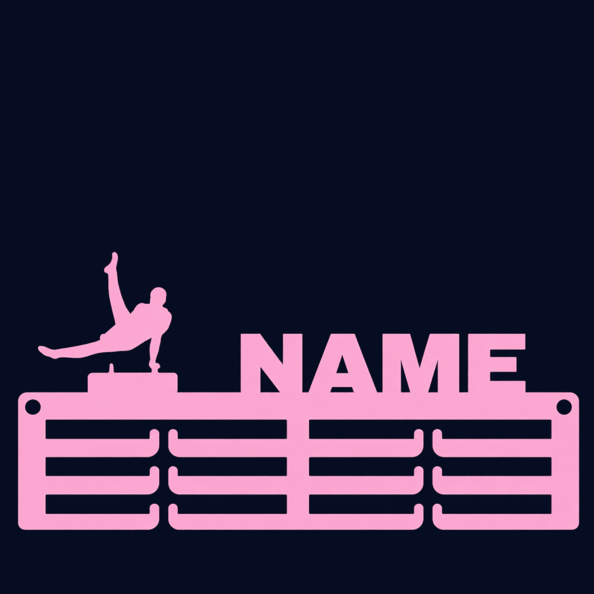 Personalised Gymnastics Medal Hanger
