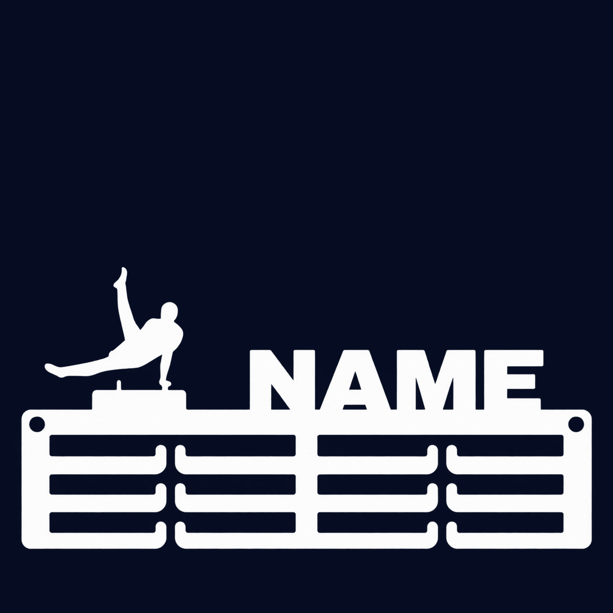 Personalised Gymnastics Medal Hanger