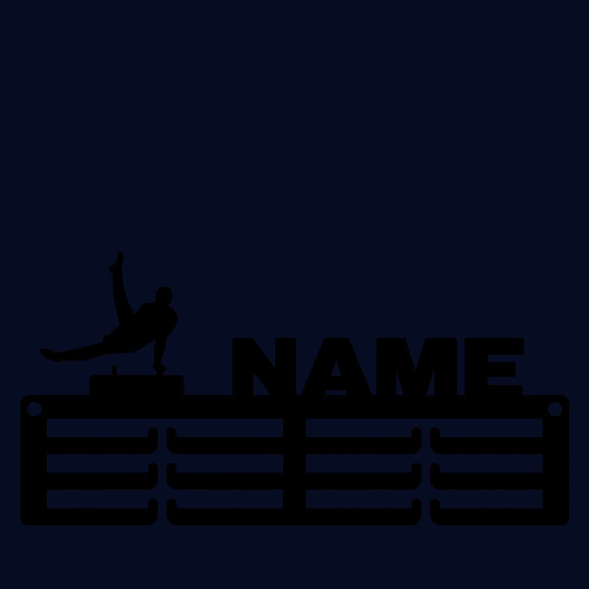 Personalised Gymnastics Medal Hanger