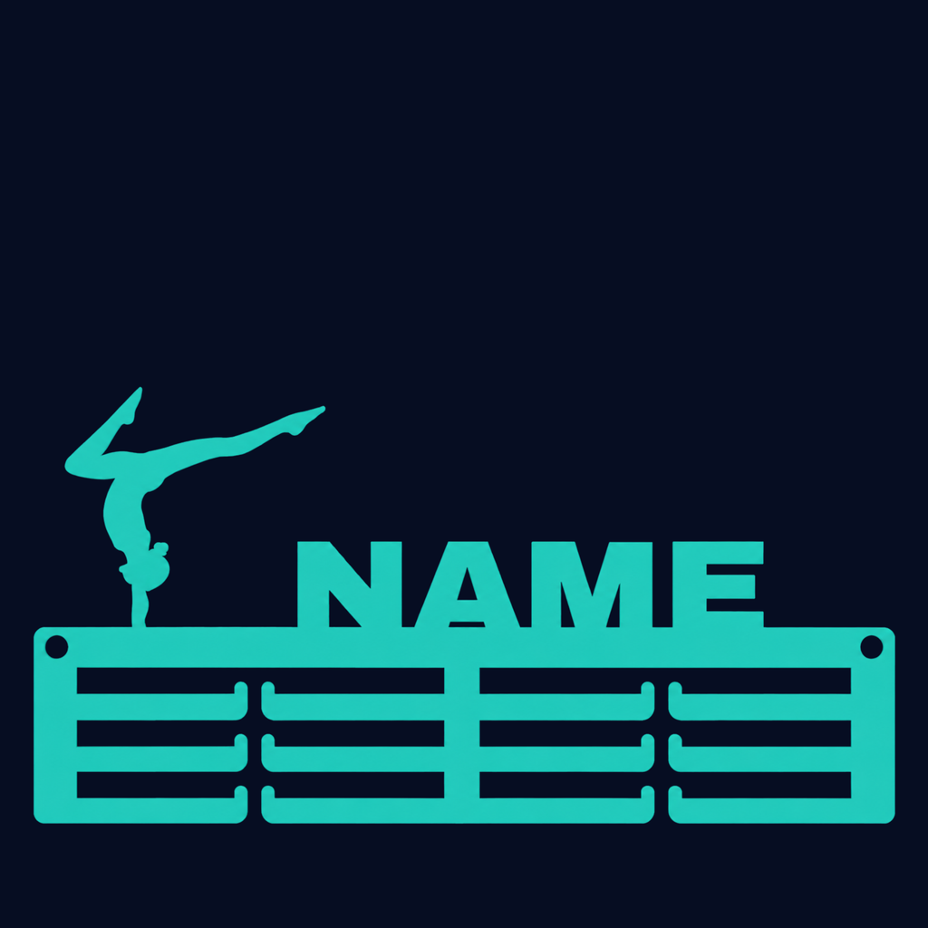 Personalised Gymnastics Medal Hanger