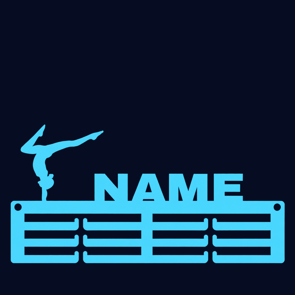 Personalised Gymnastics Medal Hanger