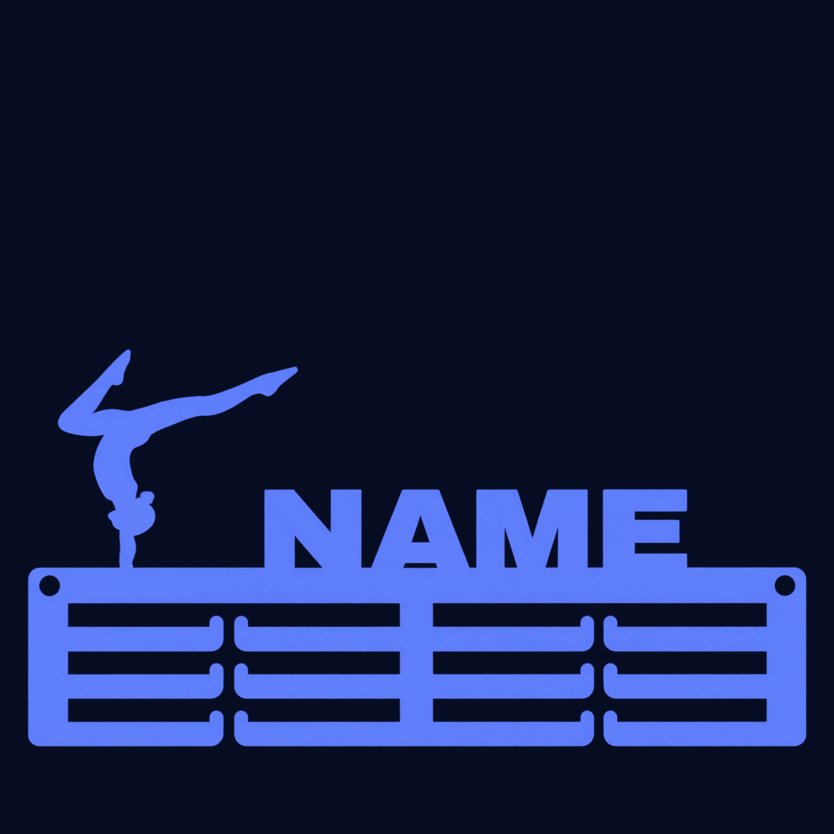 Personalised Gymnastics Medal Hanger