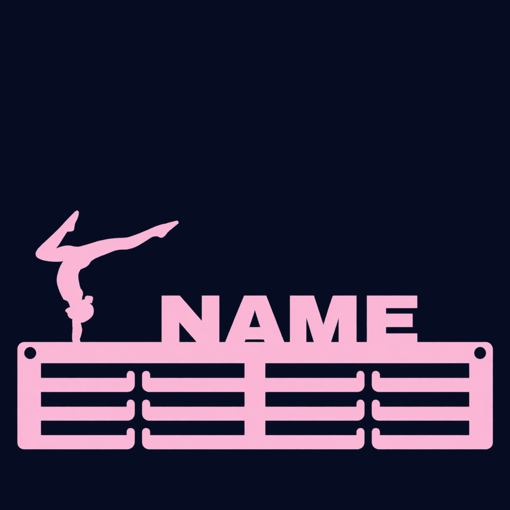 Personalised Gymnastics Medal Hanger